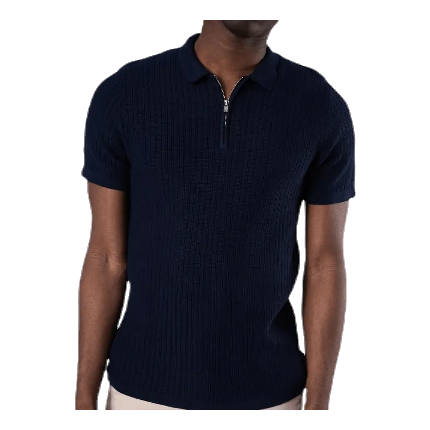 Jack & Jones Bristol Knit Ss Polo Blue