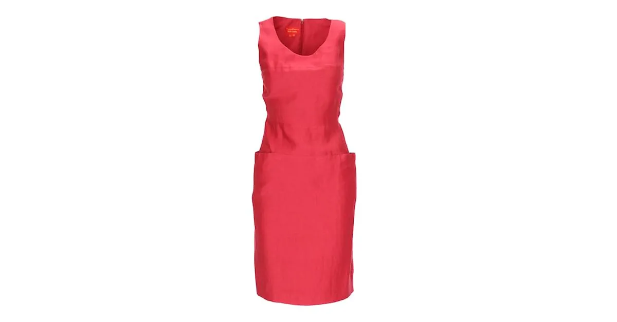 Vestido de lino Red Label de Vivienne Westwood Roja 
