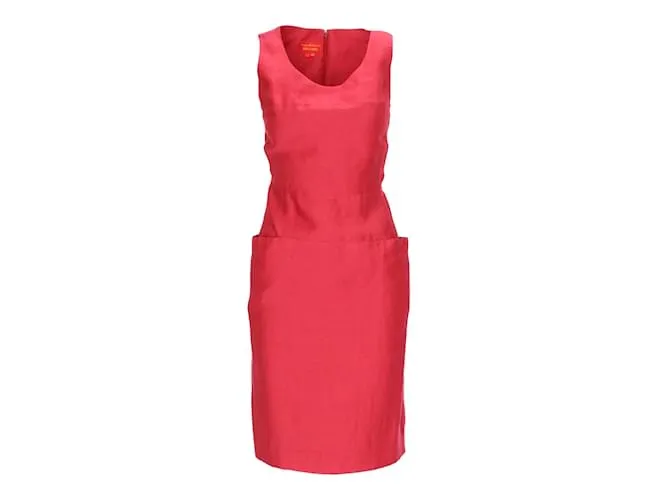 Vestido de lino Red Label de Vivienne Westwood Roja 