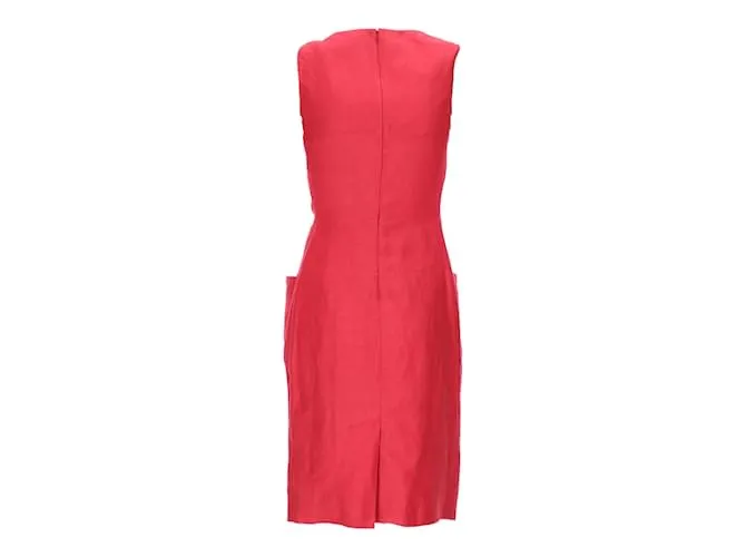 Vestido de lino Red Label de Vivienne Westwood Roja 